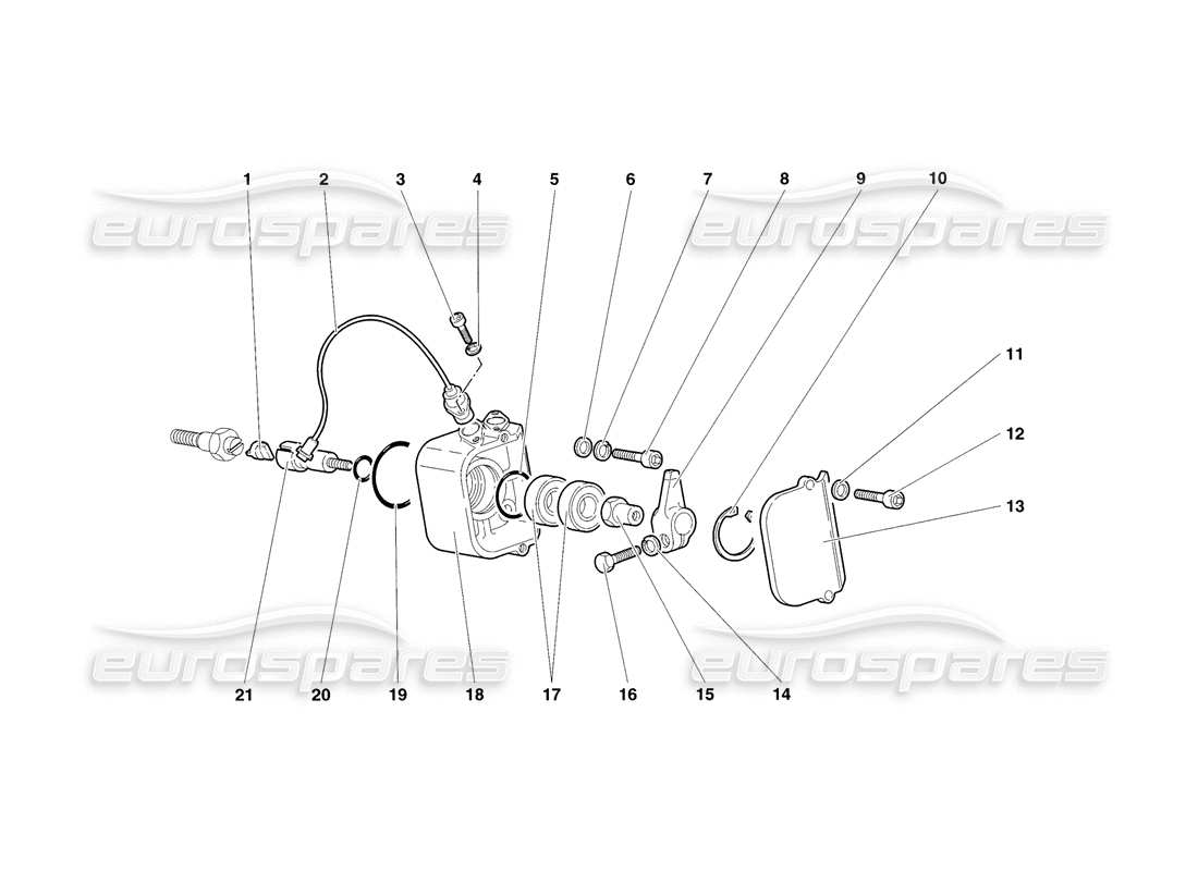 lamborghini diablo sv (1998) diagramme de pièce des capteurs de phase