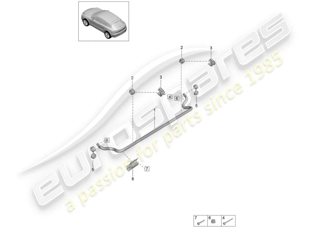 schéma de pièce contenant le numéro de pièce 95b907324a