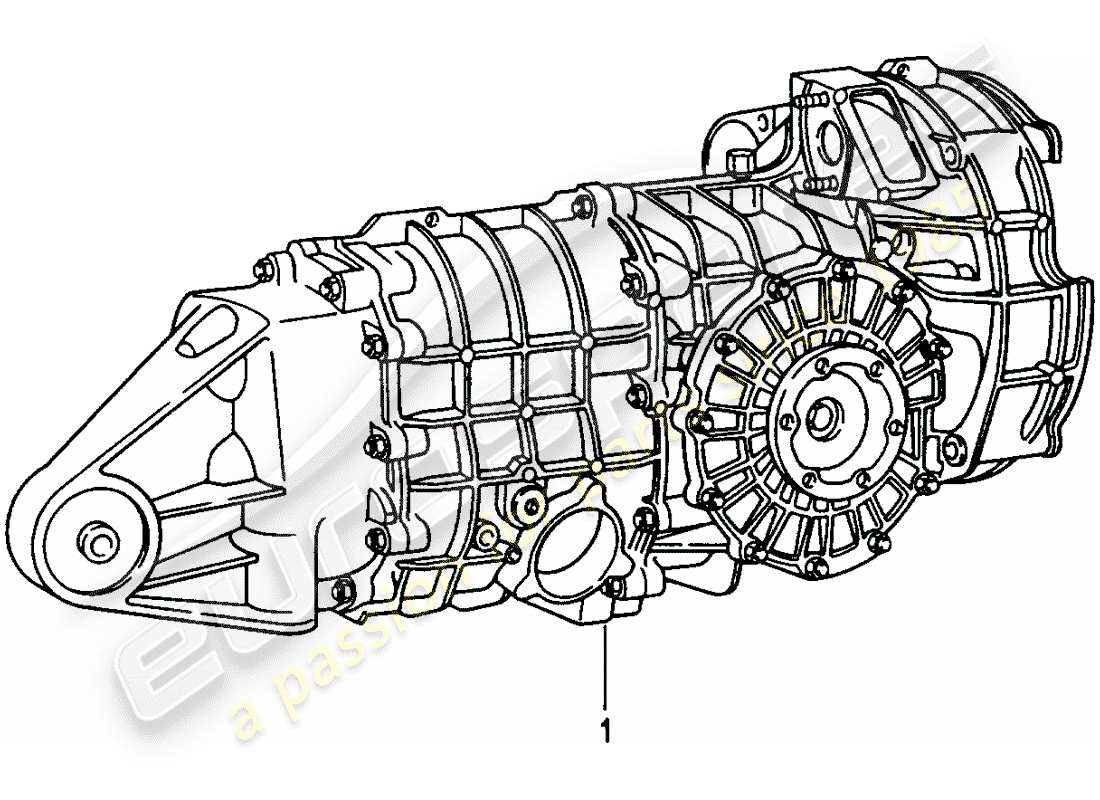 un schéma de pièces du catalogue de pièces porsche 1971 (refurbished and exchange catalogue)