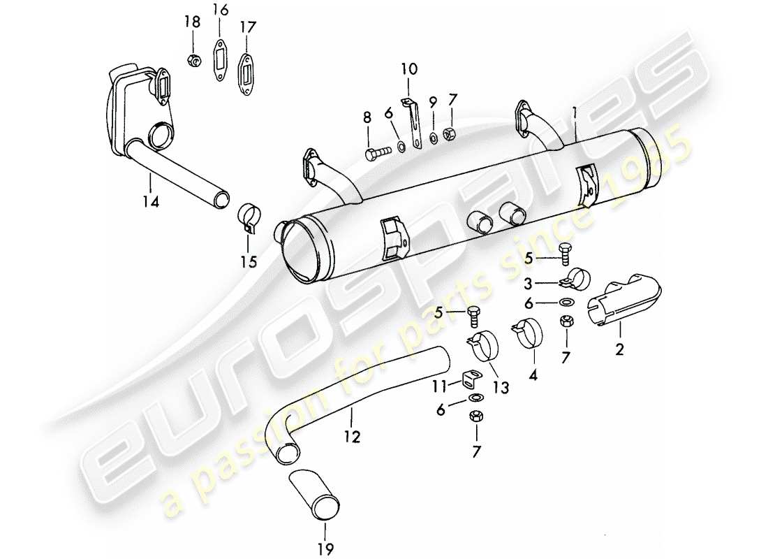 un schéma de pièces du catalogue de pièces porsche 911