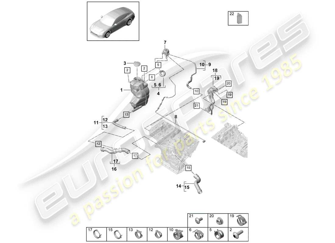 schéma de pièce contenant le numéro de pièce 9a712207300