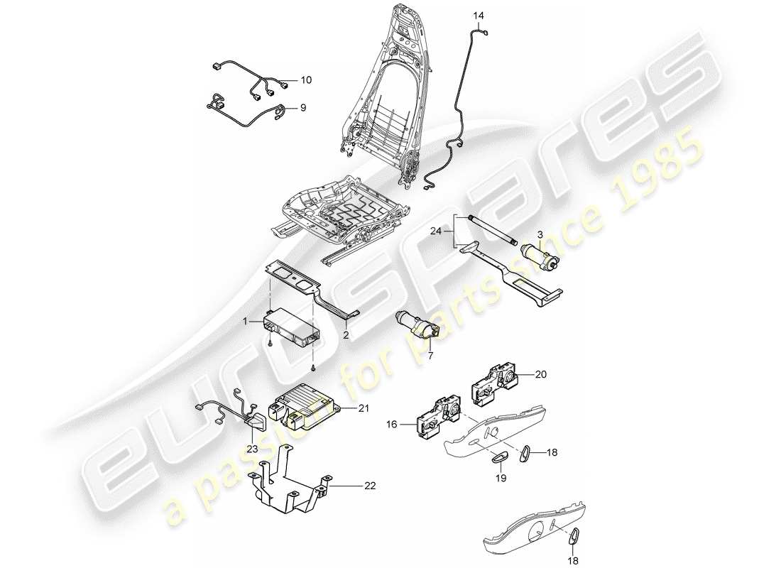 porsche 2009 997-2 turbo / gt2 faisceau de câblage schéma des pièces