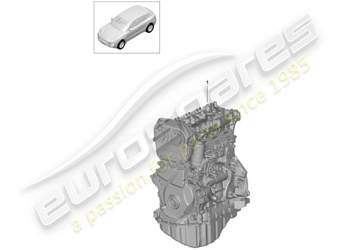 porsche 2016 (macan) long bloc schéma des pièces