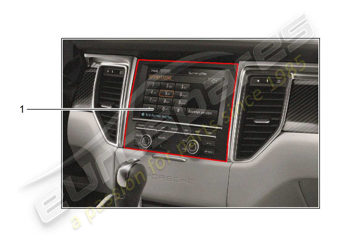 porsche 2014 (tequipment macan) kit d'installation schéma des pièces