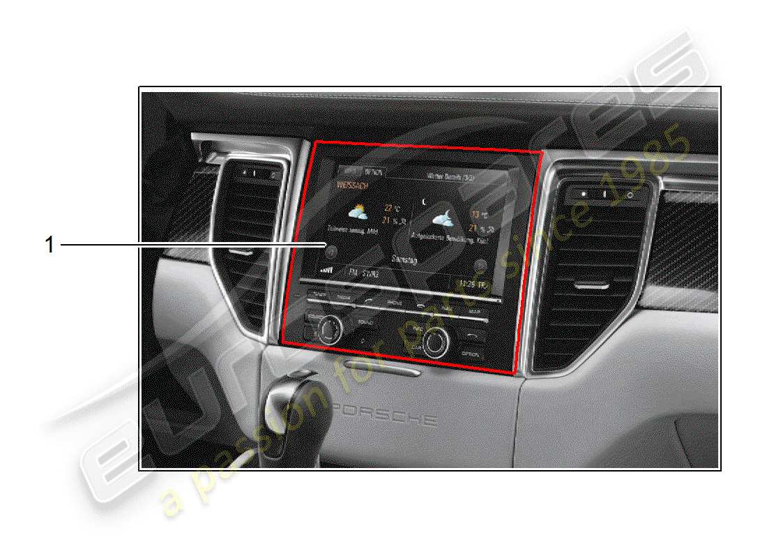 porsche 2016 (tequipment macan) kit d'installation schéma des pièces