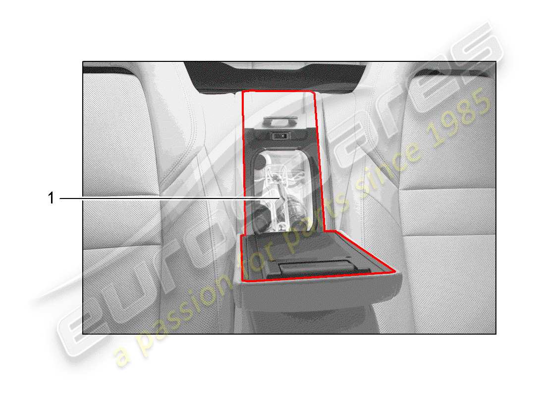porsche 2014 (tequipment panamera) réfrigérateur schéma des pièces