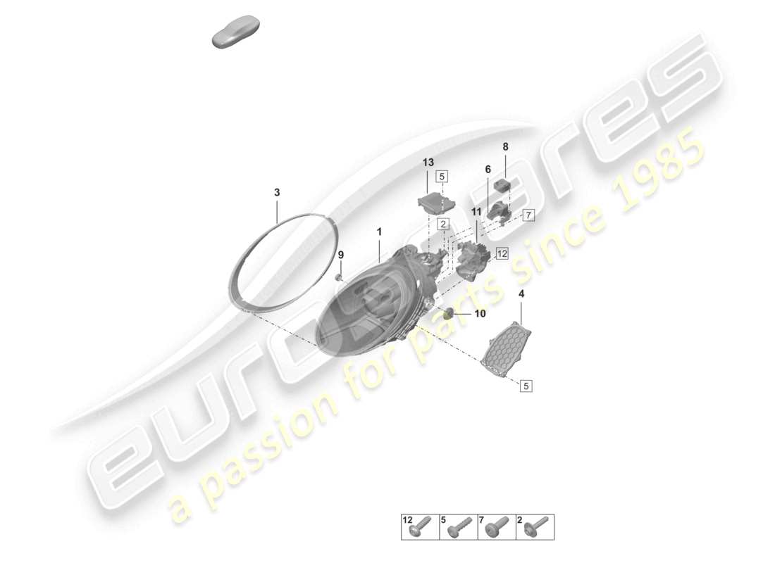 porsche 2019 (992-1) phare à led pdls+ d - 08.07.2020>> schéma des pièces