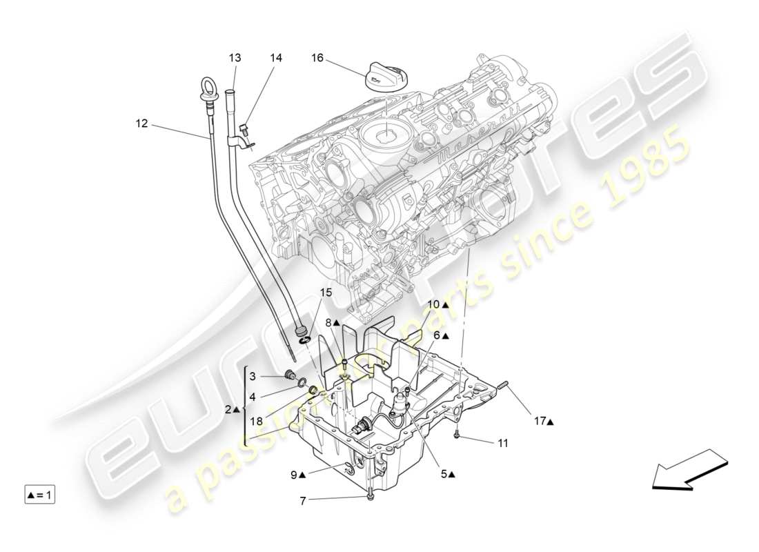 maserati qtp 3.0 bt v6 410hp (2014) système de lubrification : schéma des circuits et des pièces de collecte