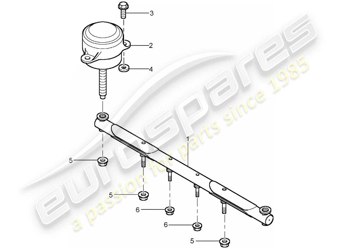 porsche 2005 (carrera gt) suspension de transmission schéma des pièces