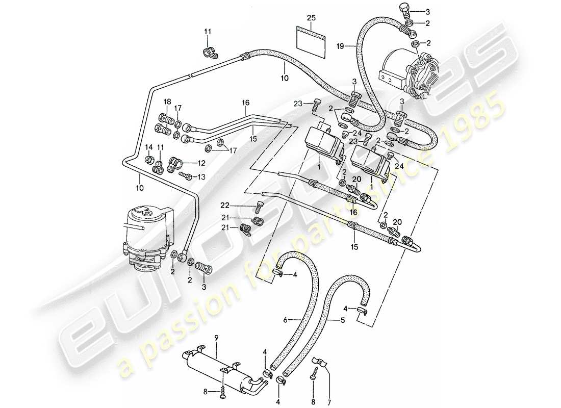 porsche 1987 (959) surchargement 3 schéma des pièces