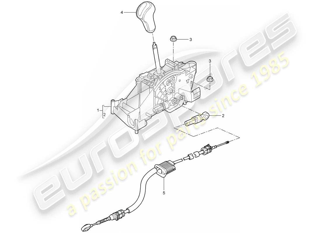 porsche 2009 997-2 turbo / gt2 levier sélecteur schéma des pièces