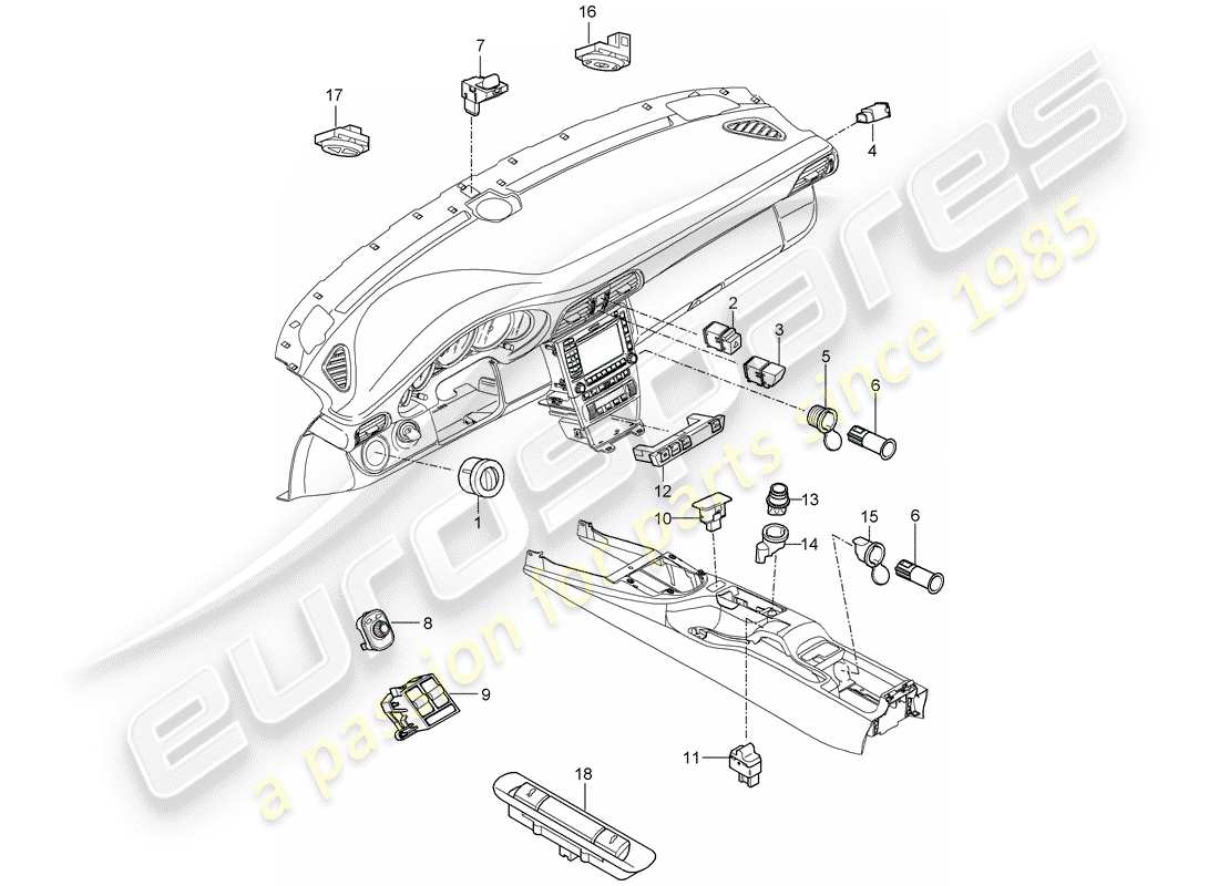 porsche 2011 (997-2 gt3) changer schéma des pièces