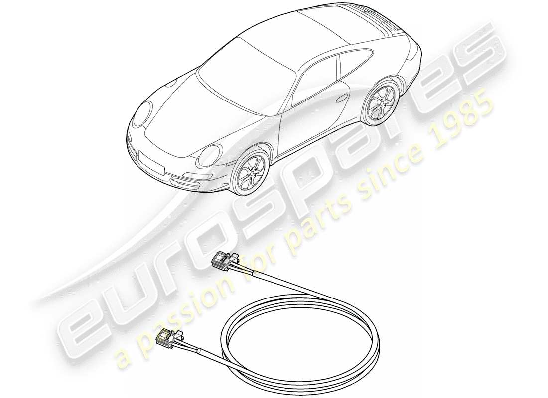 porsche 2009 (997-2) fibre optique légère schéma des pièces