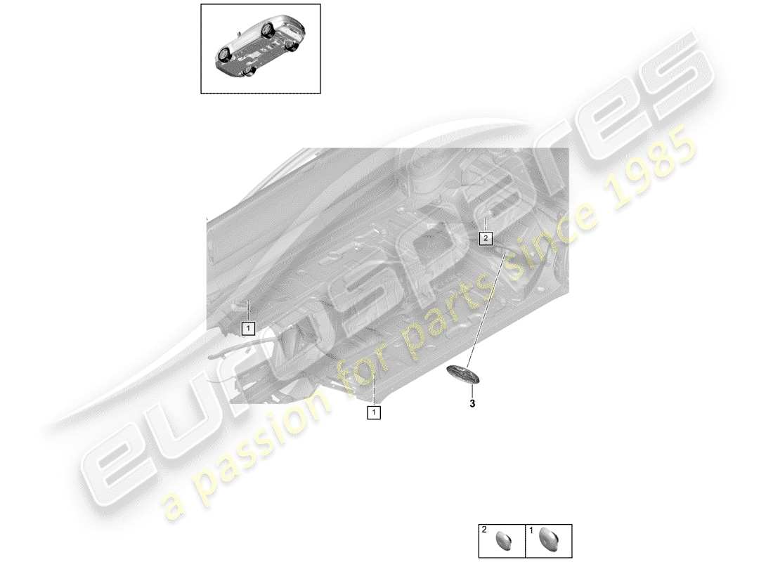 porsche 2020 (panamera 971-1) diagramme de pièce de prise