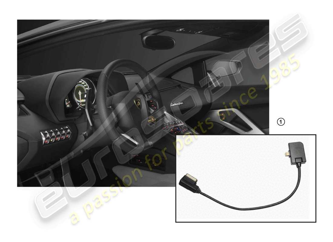 lamborghini huracan lp600-4 zhong coupe (accessories) adaptateur schéma des pièces