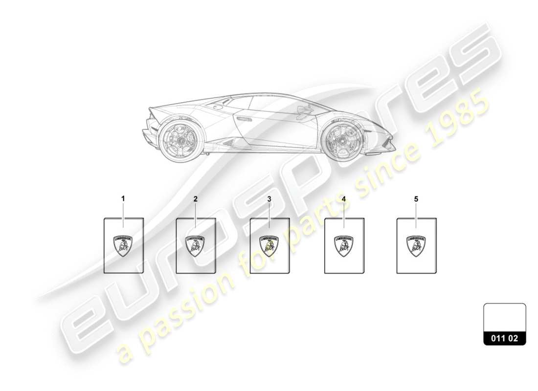 lamborghini lp600-4 zhong coupe (2016) portefeuille de véhicule schéma des pièces