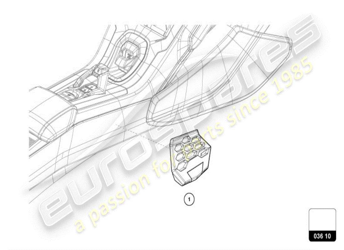 lamborghini huracan lp600-4 zhong coupe (accessories) support de téléphone cellulaire schéma des pièces