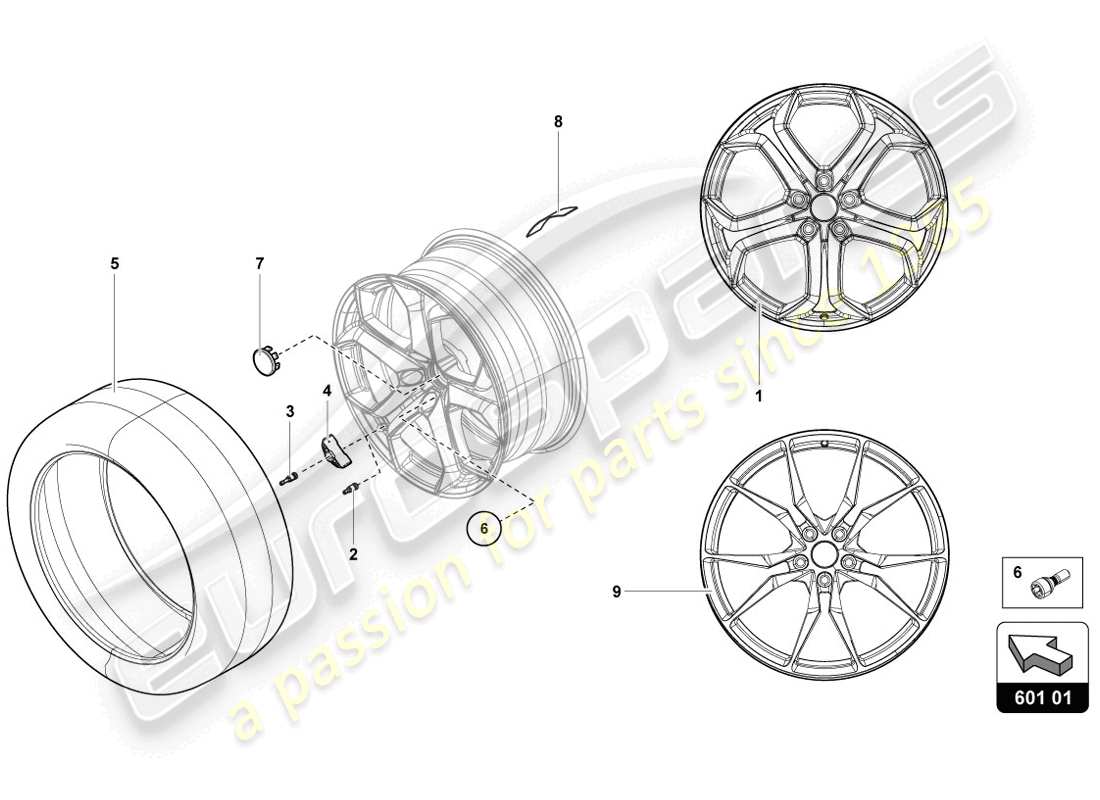 lamborghini lp720-4 coupe 50 (2014) roues/pneus schéma des pièces