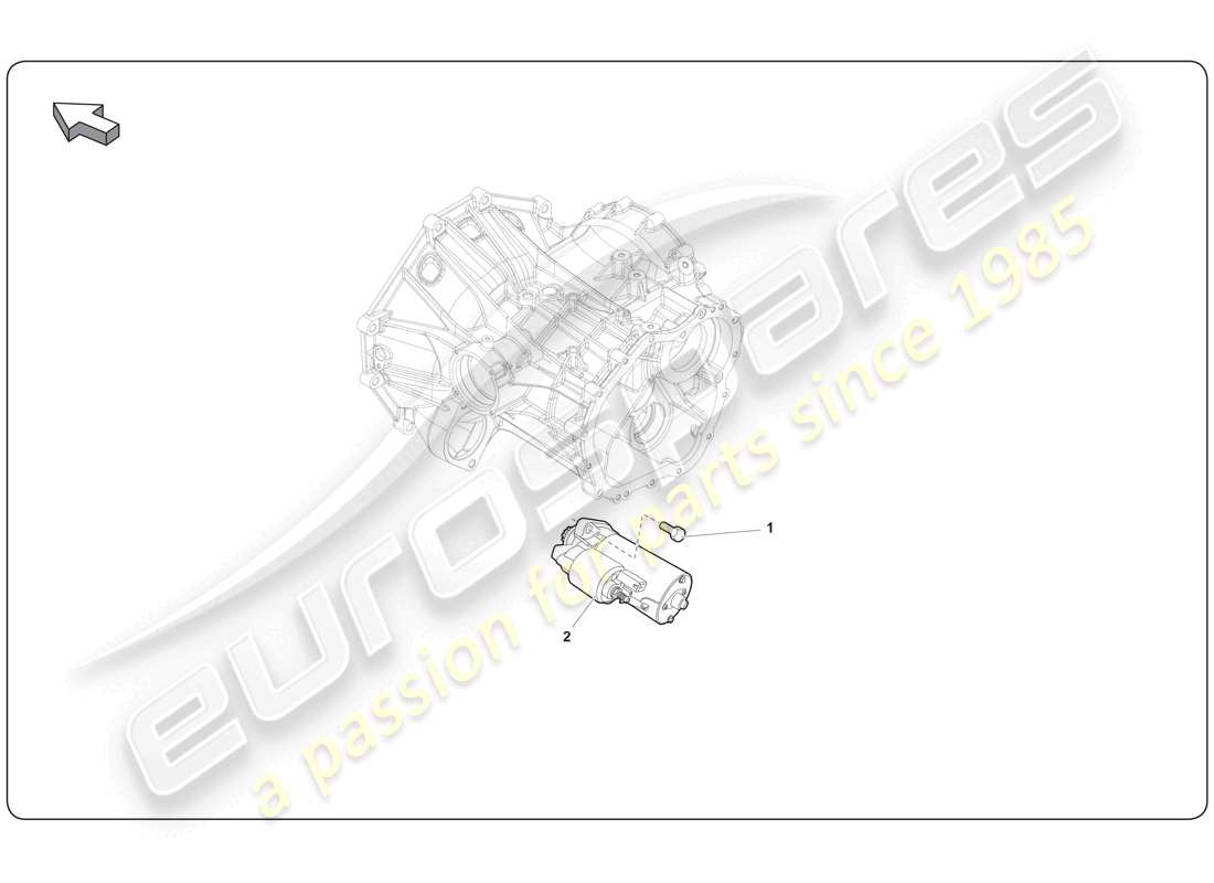lamborghini super trofeo (2009-2014) démarreur schéma des pièces