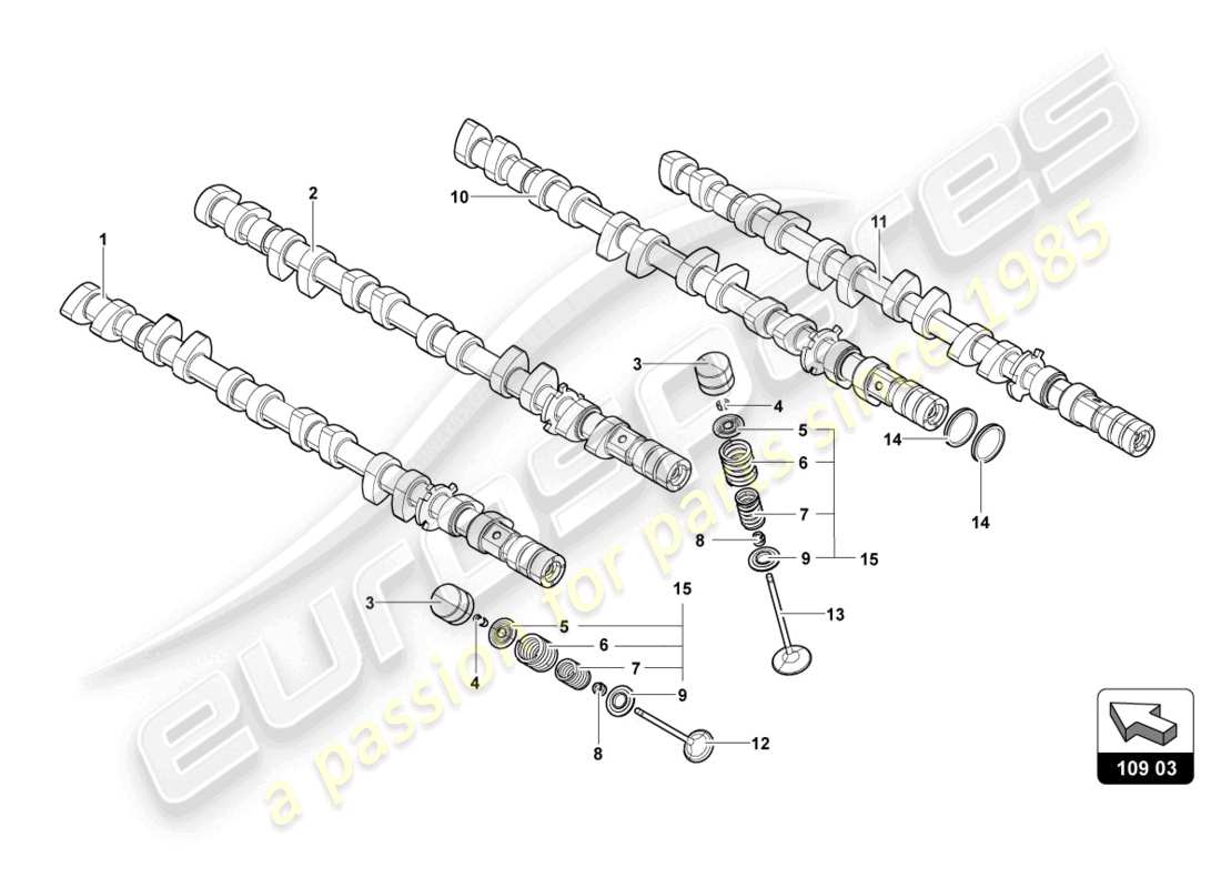 schéma de pièce contenant le numéro de pièce 07m109611f