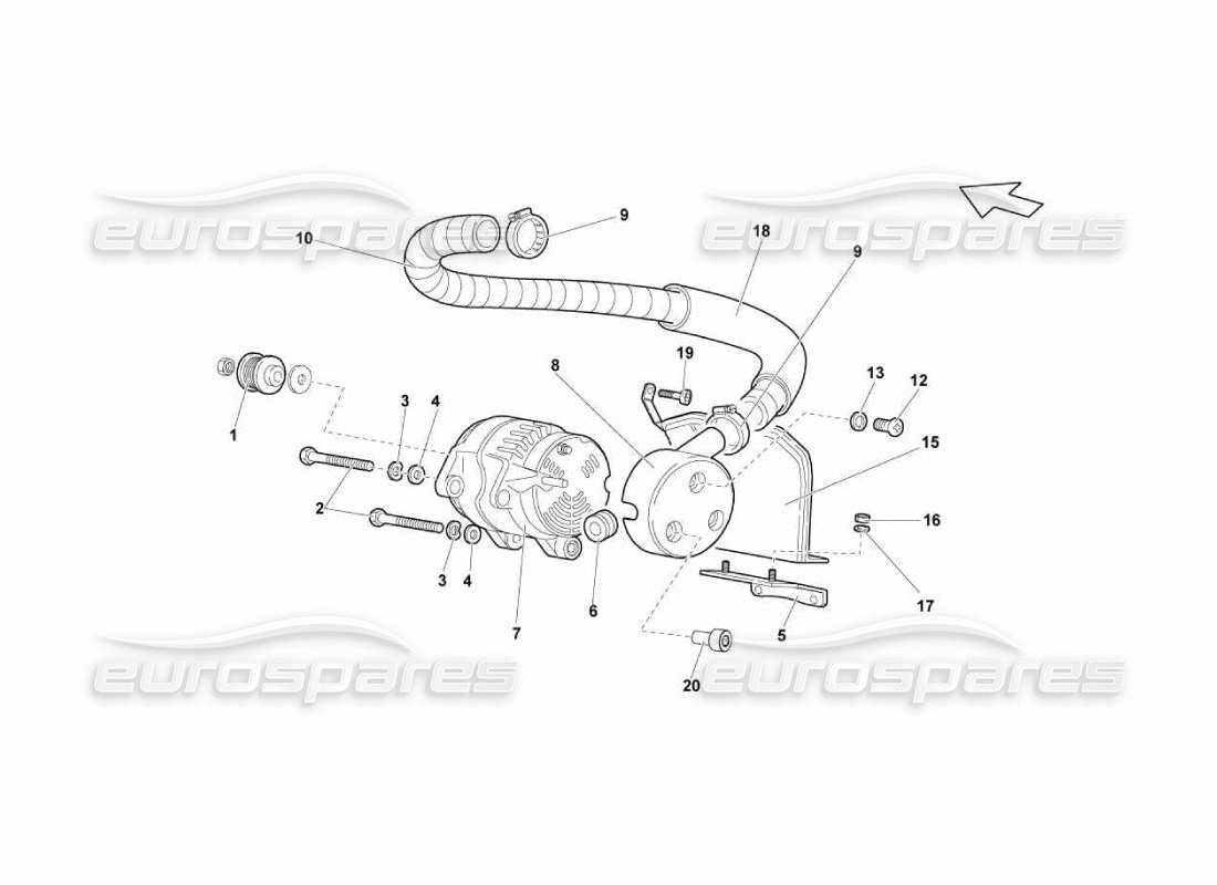 schéma de pièce contenant le numéro de pièce n245022