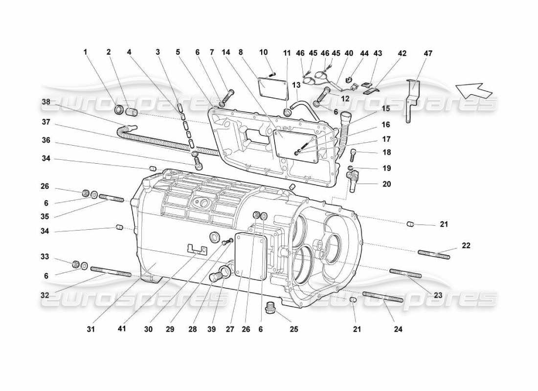 schéma de pièce contenant le numéro de pièce n115557