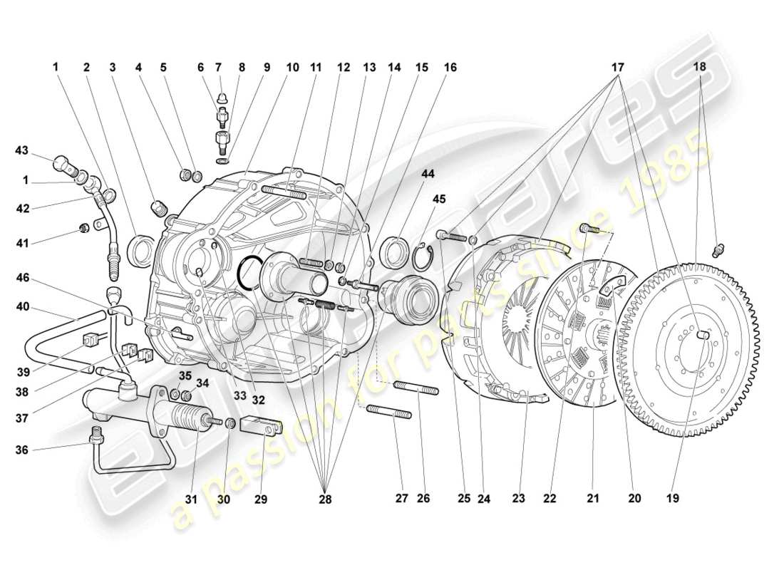 un schéma de pièces du catalogue de pièces lamborghini murcielago coupe (2003)