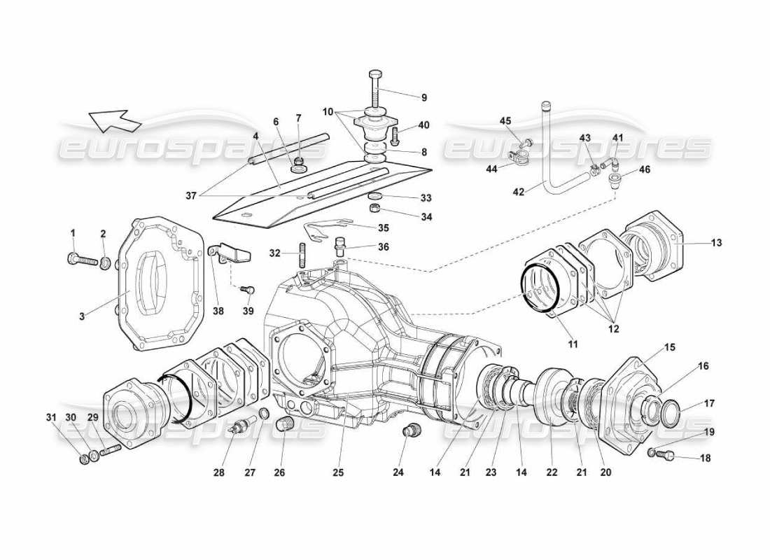 schéma de pièce contenant le numéro de pièce n123501