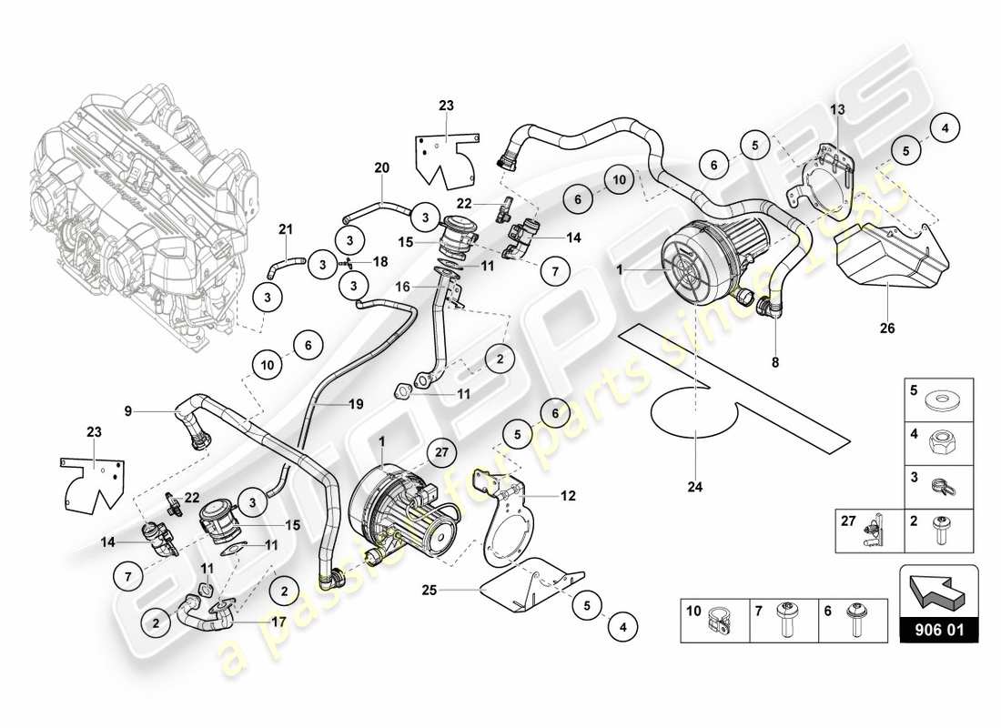 schéma de pièce contenant le numéro de pièce 470906325a