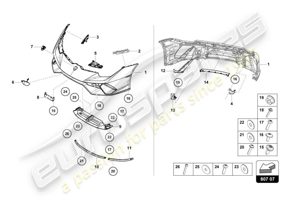 schéma de pièce contenant le numéro de pièce 4t0807065bp012