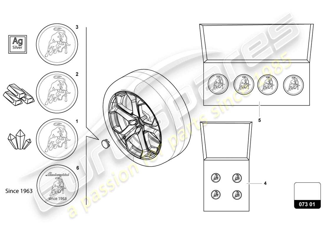 lamborghini urus (accessories) bouchon de graisse schéma des pièces