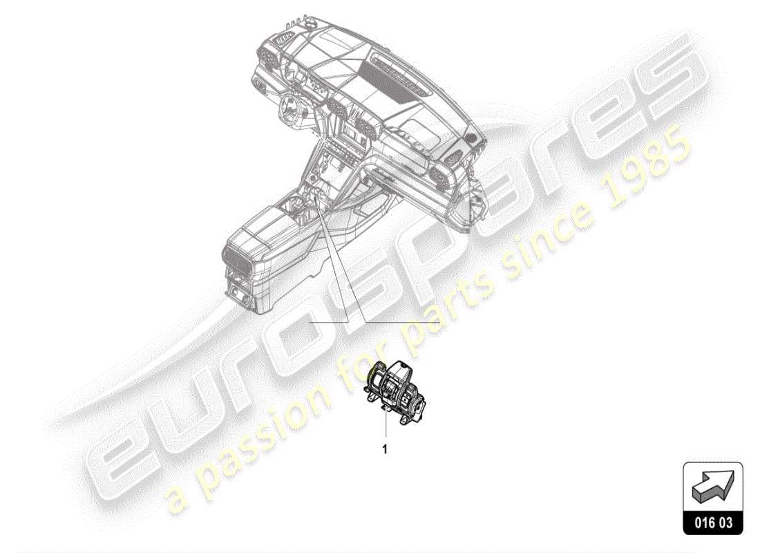 lamborghini urus (accessories) schéma des pièces de l'unité d'entraînement