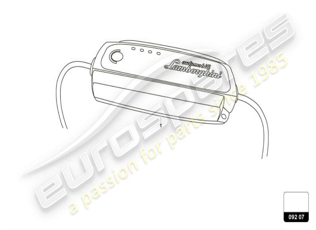 lamborghini huracan lp600-4 zhong coupe (accessories) chargeur de batterie schéma des pièces