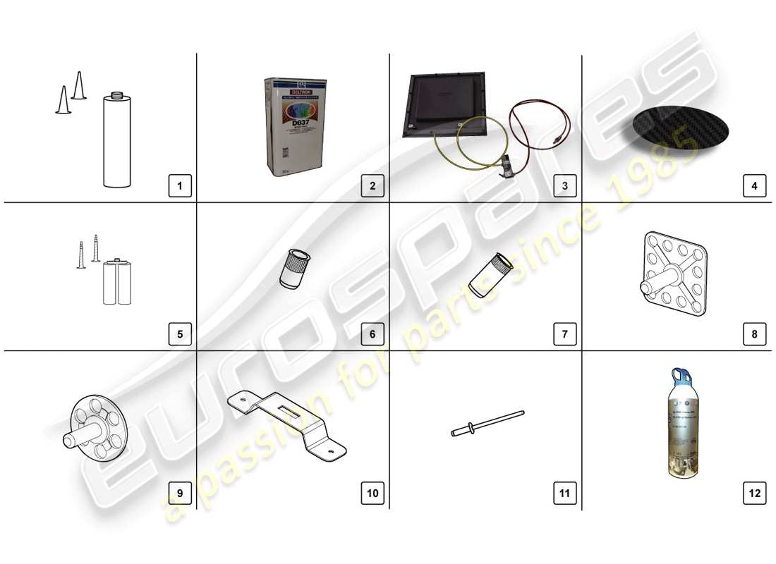 lamborghini lp720-4 coupe 50 (2014) kit de réparation schéma des pièces