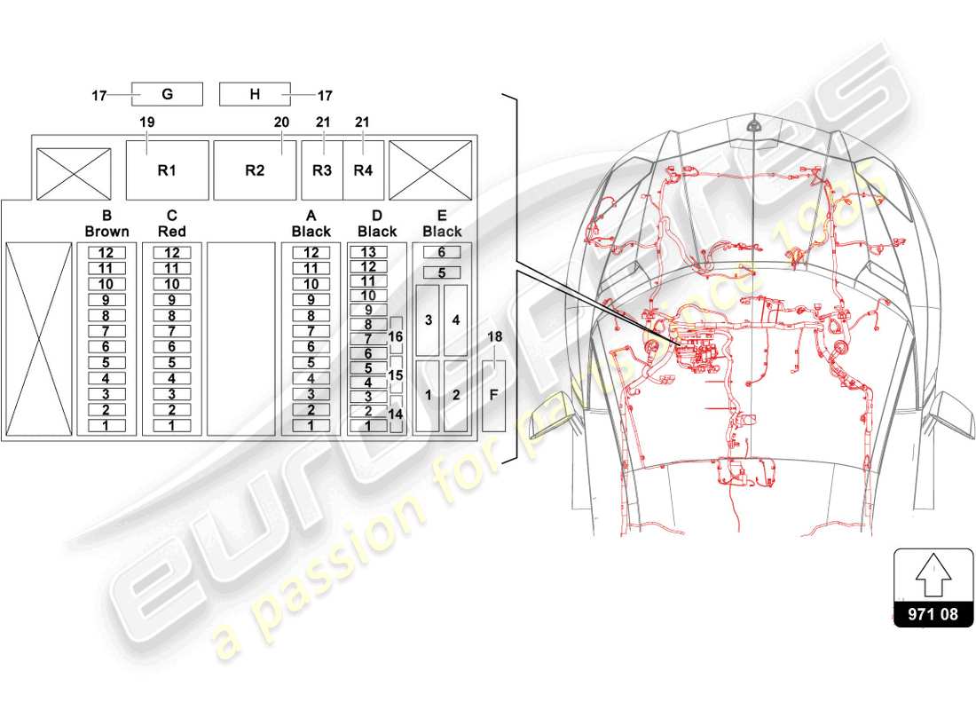 lamborghini sian (2021) système électrique schéma des pièces