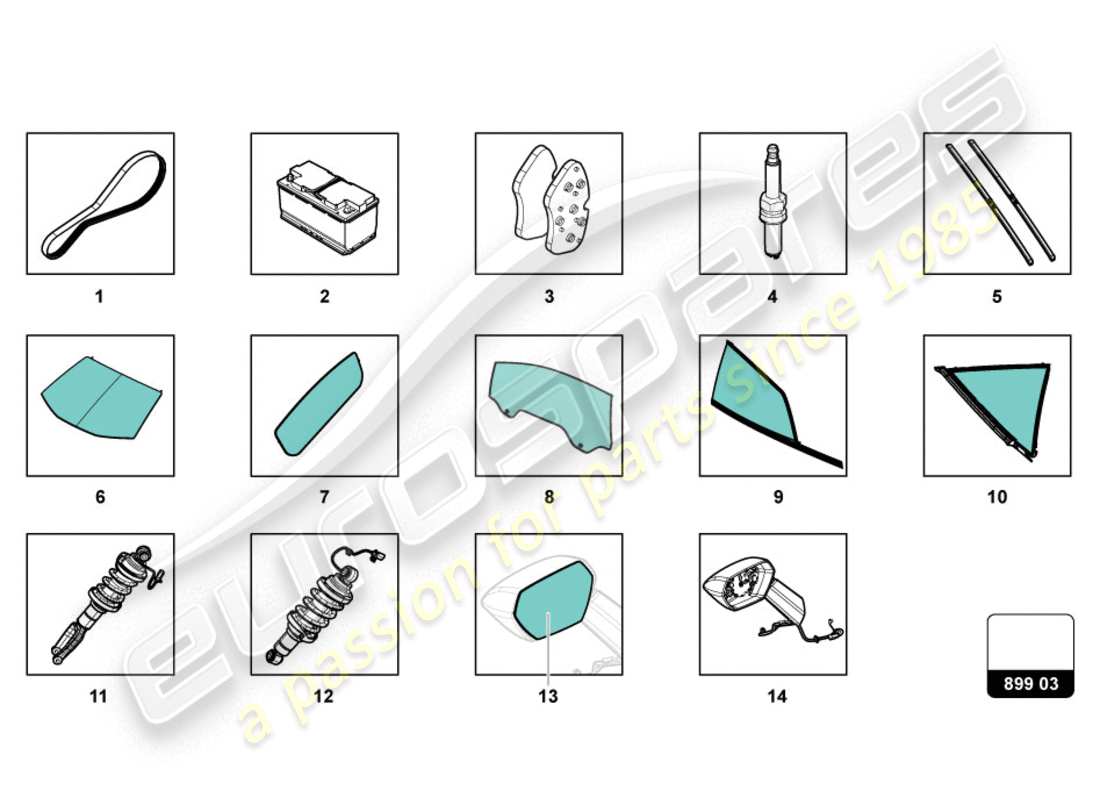 lamborghini 2019 (lp610-4 coupe) pour le choix diagramme de pièce