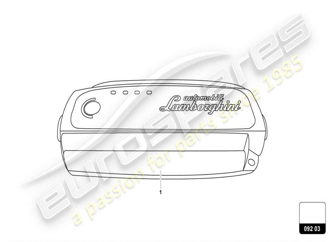 lamborghini urus (accessories) chargeur de batterie schéma des pièces