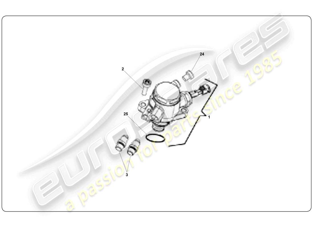 lamborghini super trofeo (2009-2014) pompe à carburant schéma des pièces