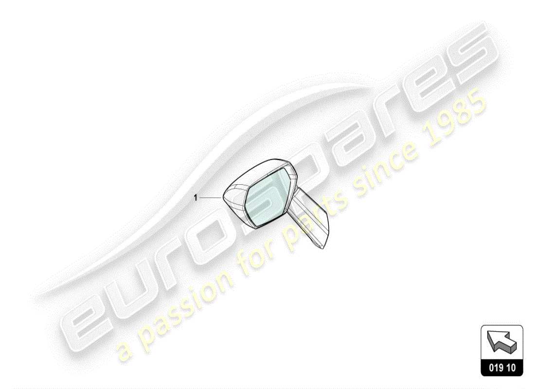 lamborghini huracan lp600-4 zhong coupe (accessories) sac pour miroir extérieur schéma des pièces