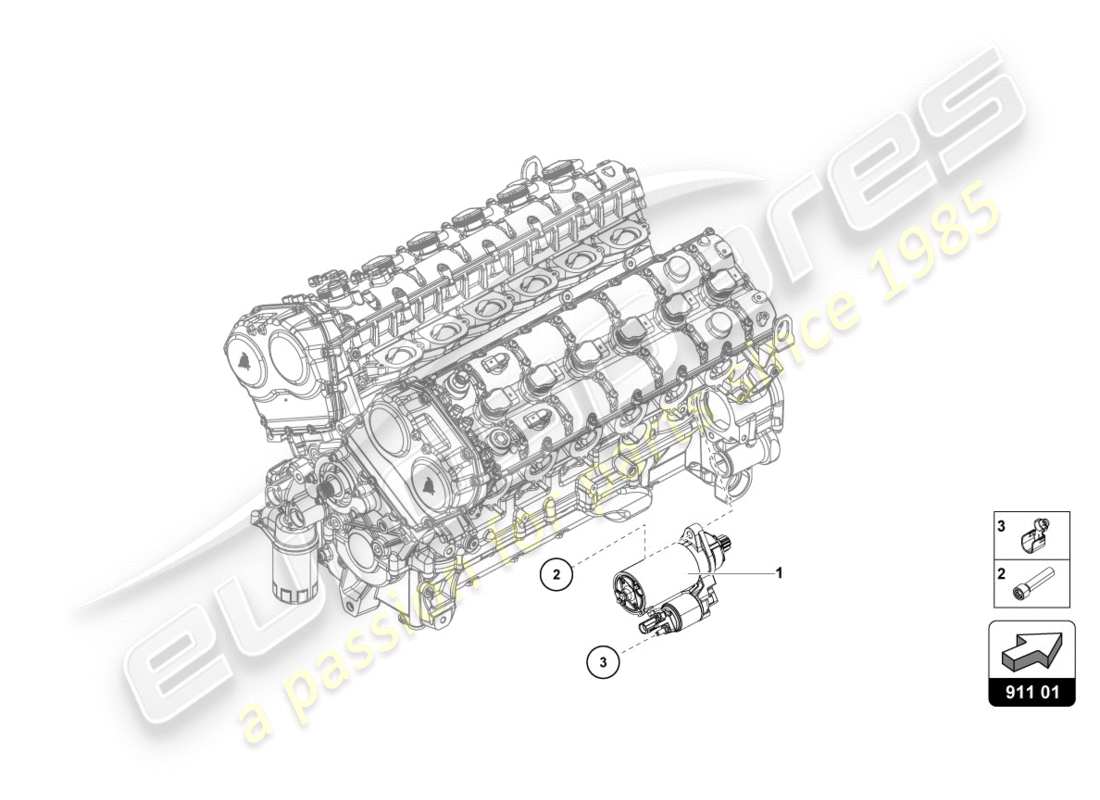 schéma de pièce contenant le numéro de pièce 07m911024a