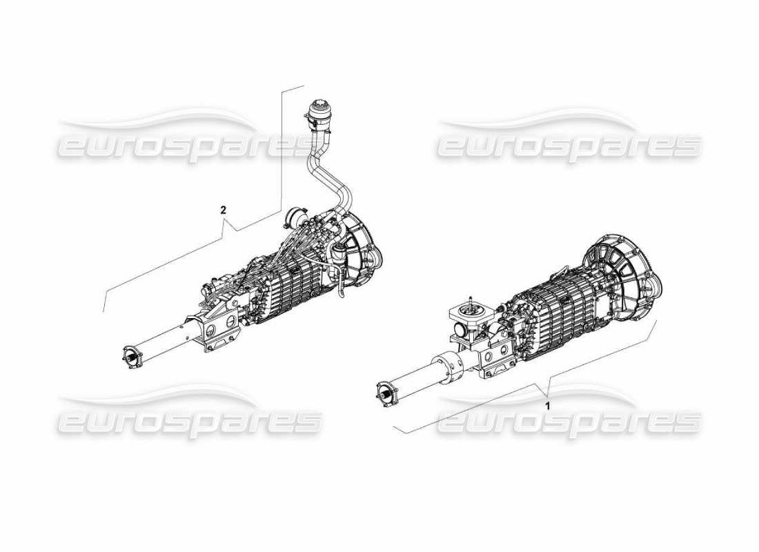 lamborghini murcielago lp670 assemblage de boîte de vitesses schéma des pièces