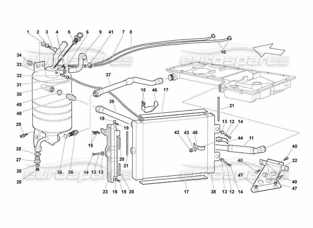 schéma de pièce contenant le numéro de pièce n10510294