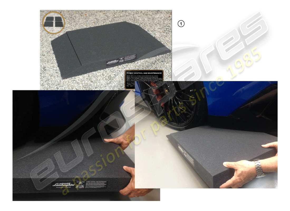 lamborghini accessories (lp610-4 spider) ensemble de protection schéma des pièces