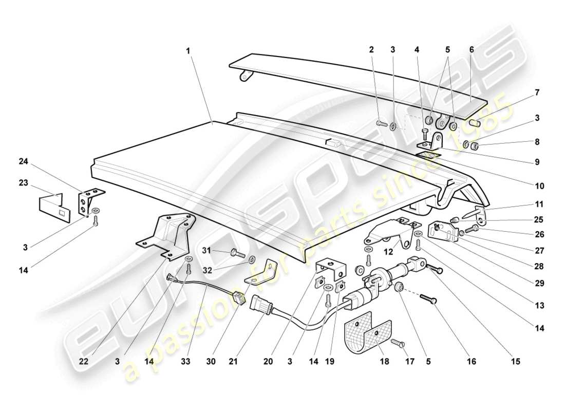 un schéma de pièces du catalogue de pièces lamborghini murcielago coupe (2003)