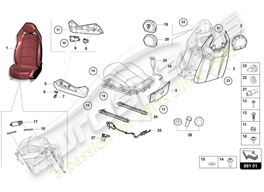 schéma de pièce contenant le numéro de pièce 3c0959818
