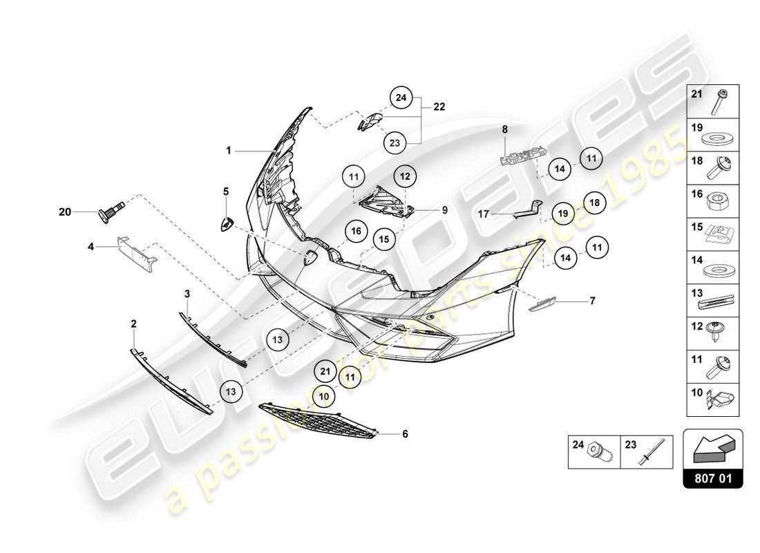 schéma de pièce contenant le numéro de pièce 4t0807639a