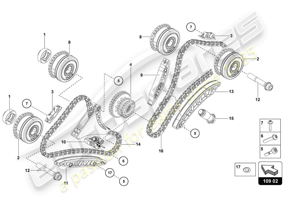 schéma de pièce contenant le numéro de pièce 07m109084g