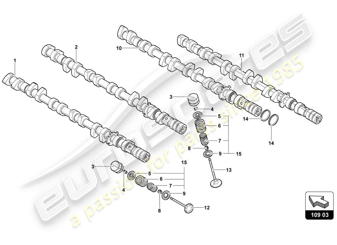 schéma de pièce contenant le numéro de pièce 07m109303p