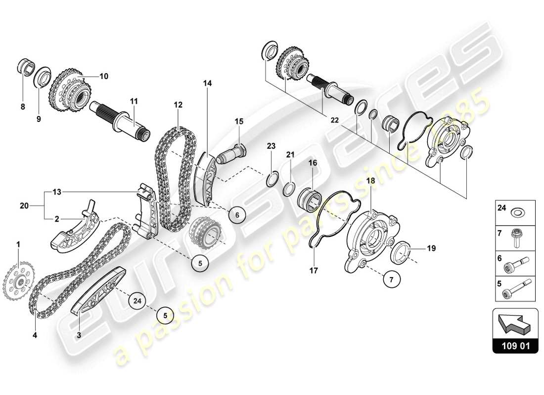 schéma de pièce contenant le numéro de pièce 07m109120b