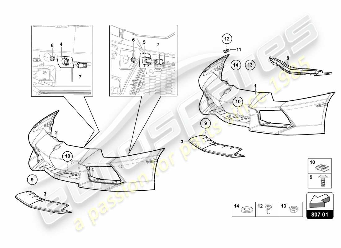 schéma de pièce contenant le numéro de pièce 470807891